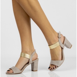 Sandały Filippo DS817/20 Gr Grey szare 1