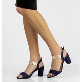 Sandały Filippo DS817/20 Nv Navy granatowe 1