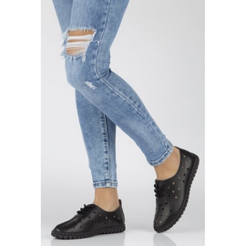 Półbuty Filippo DP1225/20 Bk Black czarne 1