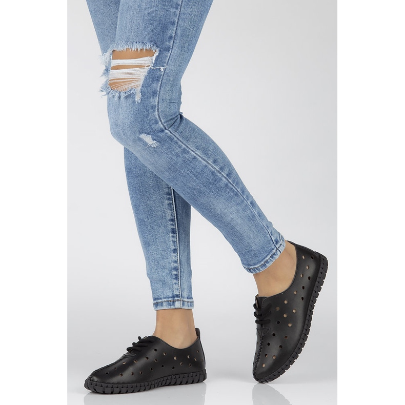 Półbuty Filippo DP1225/20 Bk Black czarne 1