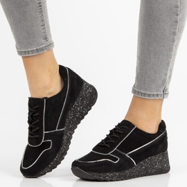 Skórzane półbuty Filippo DP943/20 Czarne 1