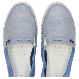 Mokasyny Filippo 10120 Citi Jeans + V. Jeans niebieskie 2