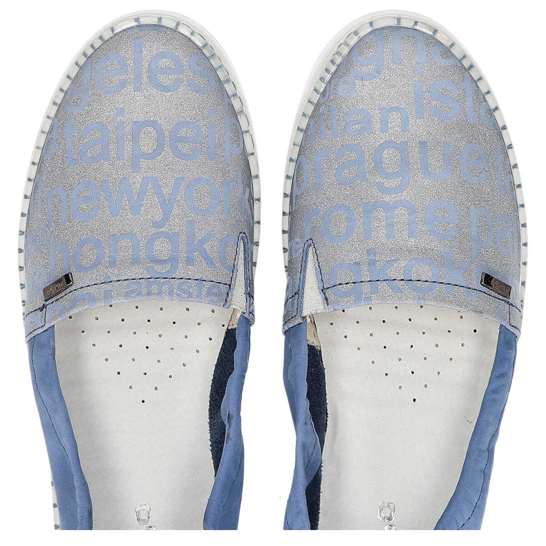 Mokasyny Filippo 10120 Citi Jeans + V. Jeans niebieskie 2