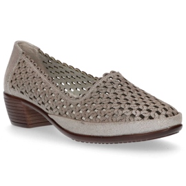 Skórzane półbuty Filippo DP748/20 Gr szare 1