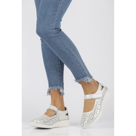 Półbuty Filippo DP640/20 Wh White białe 1