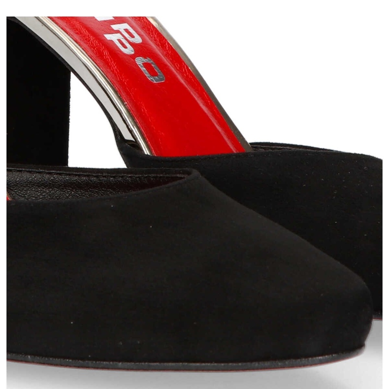 Czółenka Filippo 2059/OBL K-Zamsz czarne 2