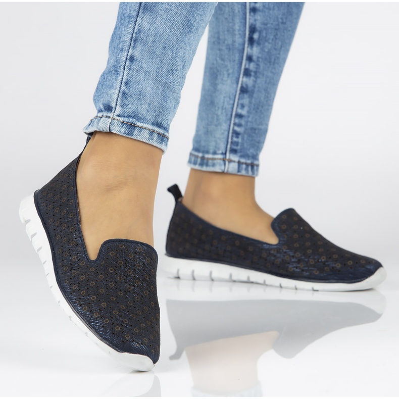 Półbuty Filippo DP663/20 Nv Navy granatowe 1