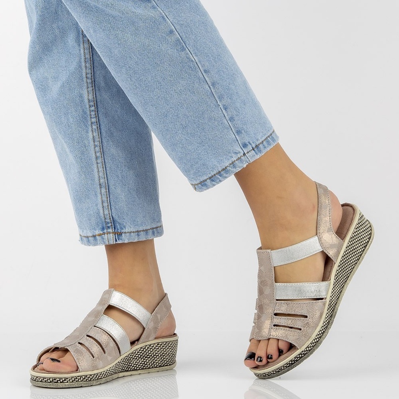 Sandały Filippo DS1432/20 Go gold złoty 1