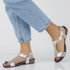 Sandały Filippo DS1271/20 Si srebrne srebrny szare 2