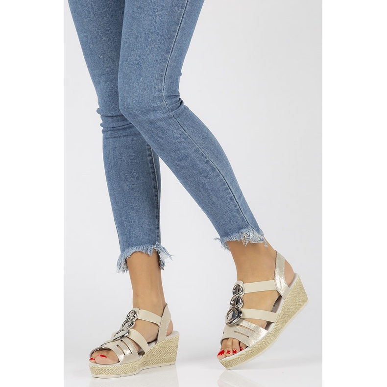Sandały Filippo DS1248/20 Be Beige beżowy brązowe 1