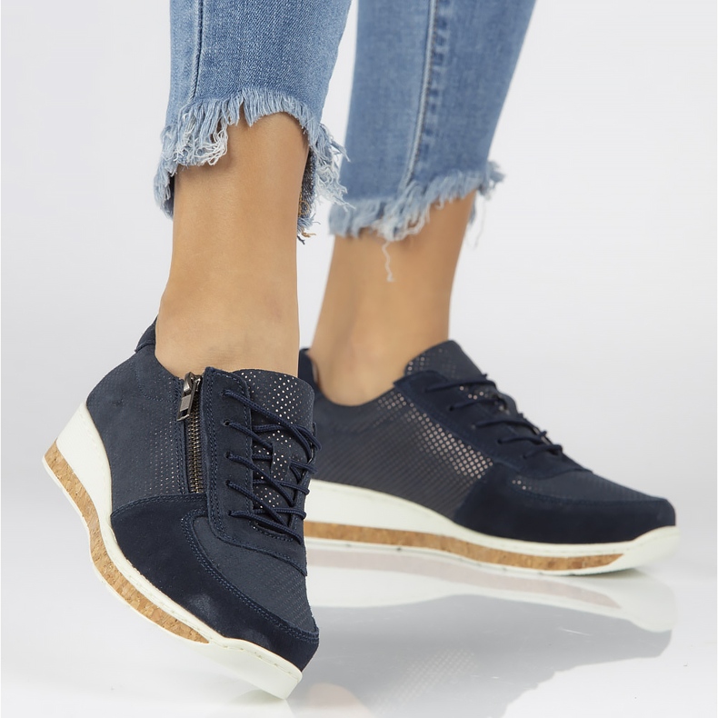 Półbuty Filippo DP1252/20 Nv Navy granatowe 2