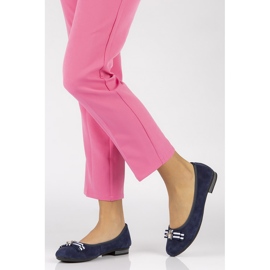 Półbuty Filippo DP1214/20 Nv Navy granatowe 1