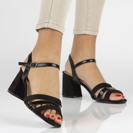 Sandały Filippo DS1284/20 Bk czarne 1