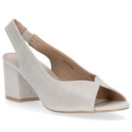 Sandały Filippo DS1277/20 Si Silver srebrny 1