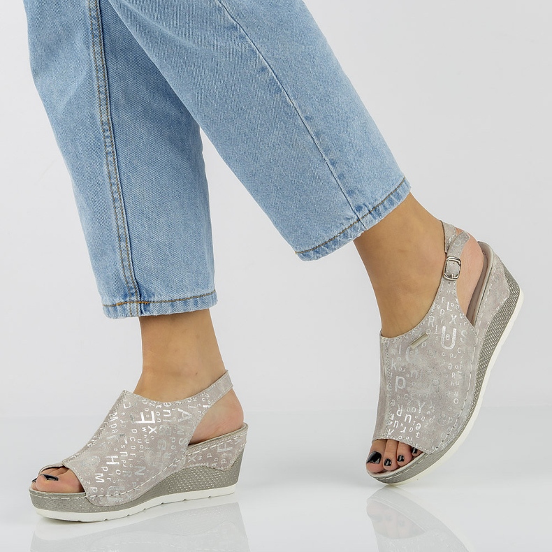 Sandały Filippo DS758/20 Gr Grey szare 1