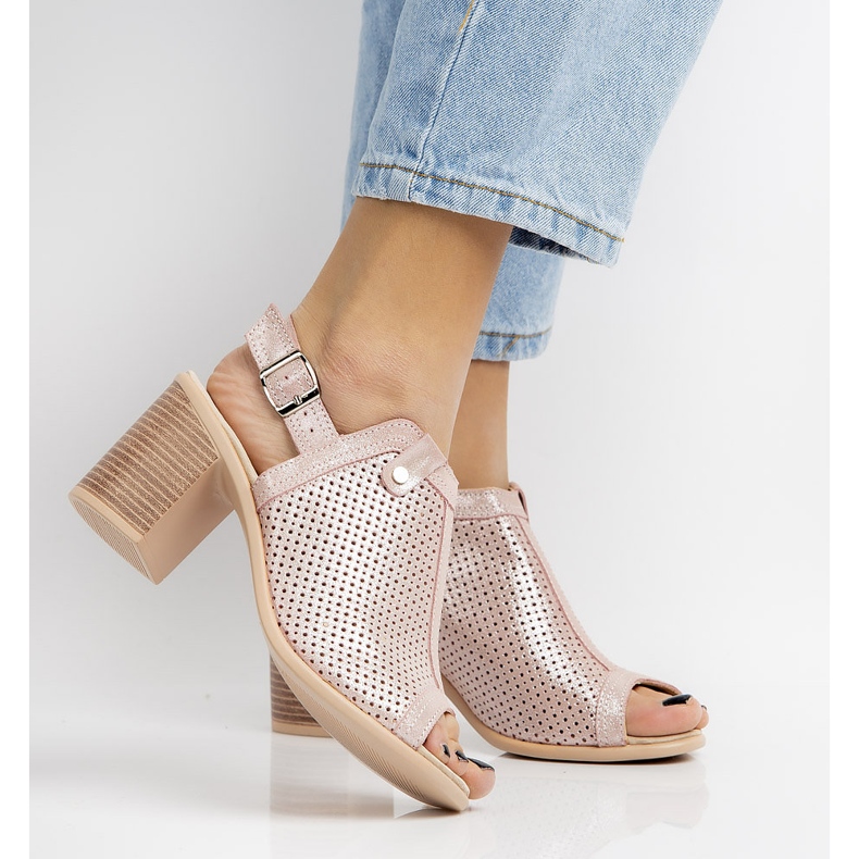 Sandały Filippo DS757/20 Pi Pink różowe 1