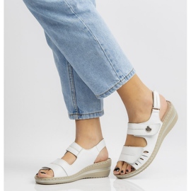 Sandały Filippo DS1402/20 Wh White białe 2