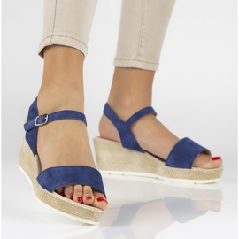 Sandały Filippo DS1330/20 Nv Navy granatowe 2