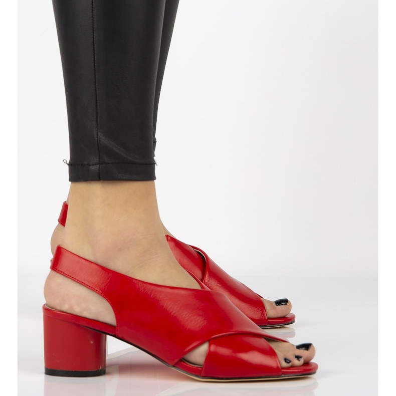 Sandały Filippo DS1290/20 Rd czerwone 2