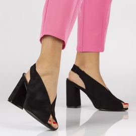 Sandały Filippo DS1292/20 Bk Black czarne 1