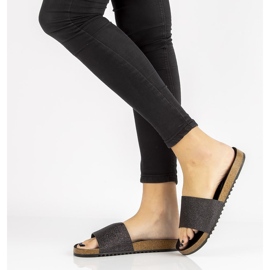 Klapki Filippo DK1373/20 Bk Black czarne 1