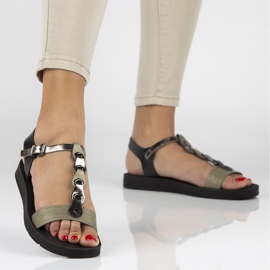 Sandały Filippo DS1300/20 Bk Black czarne 1