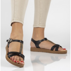 Sandały Filippo DS802/20 Bk Black czarne 2