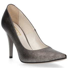 Czółenka Filippo 2160 Fume Grey srebrny szare 1