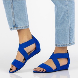 Sandały Filippo DS1363/20 Bl niebieskie 1