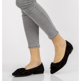 Skórzane baleriny Filippo DP1329/20 Bk czarne 1