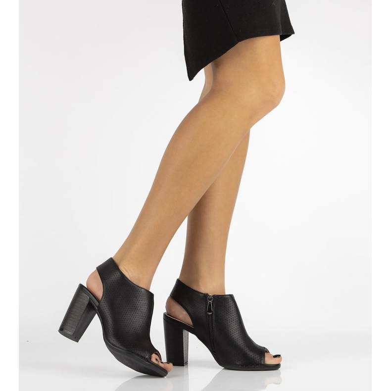 Sandały Filippo DBT44/16 Bk Black czarne 1