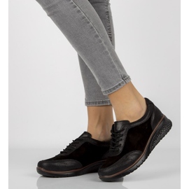 Skórzane półbuty Filippo DP1509/20 Bk czarne 2