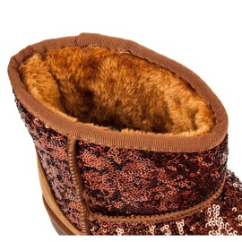 Torna Błyszczące mukluki brązowe 1