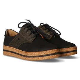 Skórzane półbuty Filippo 10123 czarne 1