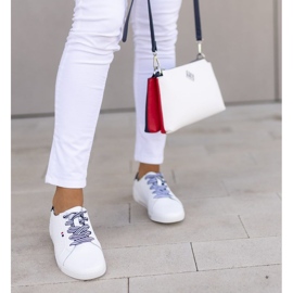 Skórzane półbuty Filippo DP2154/21 Wh białe 2