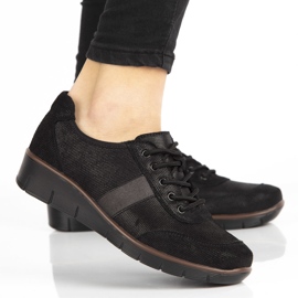 Skórzane półbuty Filippo DP028/21 Bk czarne 1