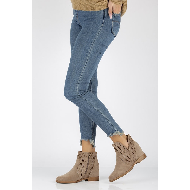 Botki Filippo DBT2070/21 Be beżowe beżowy 2