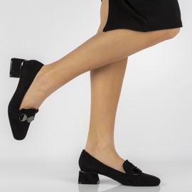 Półbuty na obcasie FILIPPO DP2097/22 Bk czarne 1