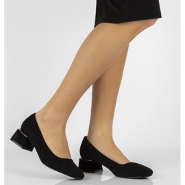 Czółenka na obcasie FILIPPO DP2096/22 Bk czarne 1