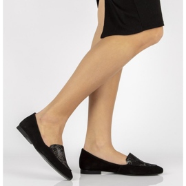 Skórzane mokasyny Filippo 04958 czarne 1