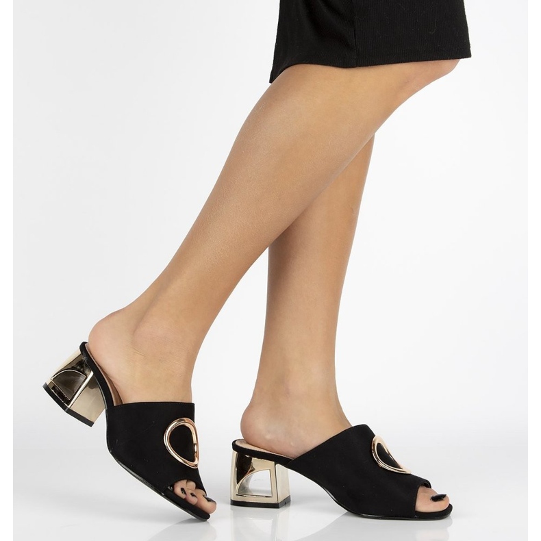 Klapki Filippo DK2088/21 Bk czarne 1