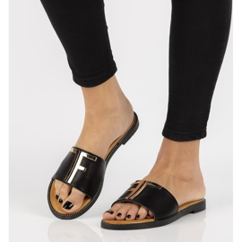 Klapki Filippo DK2103/21 Bk czarne 2