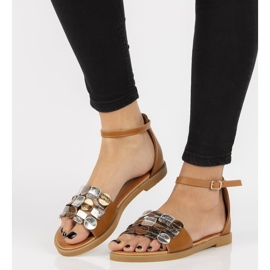 Sandały Filippo DS1286/21 Br brązowe 1