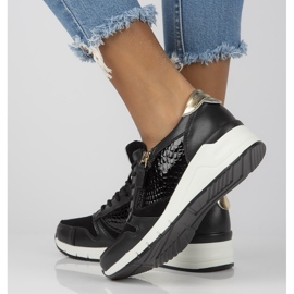 Skórzane sneakersy Filippo DP2052/21 Bk czarne 1