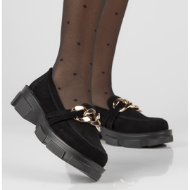 Skórzane półbuty Filippo DP3221/21 Bk S czarne 2