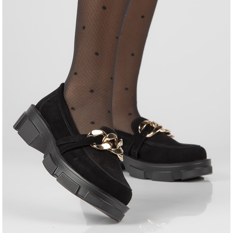 Skórzane półbuty Filippo DP3221/21 Bk S czarne 2