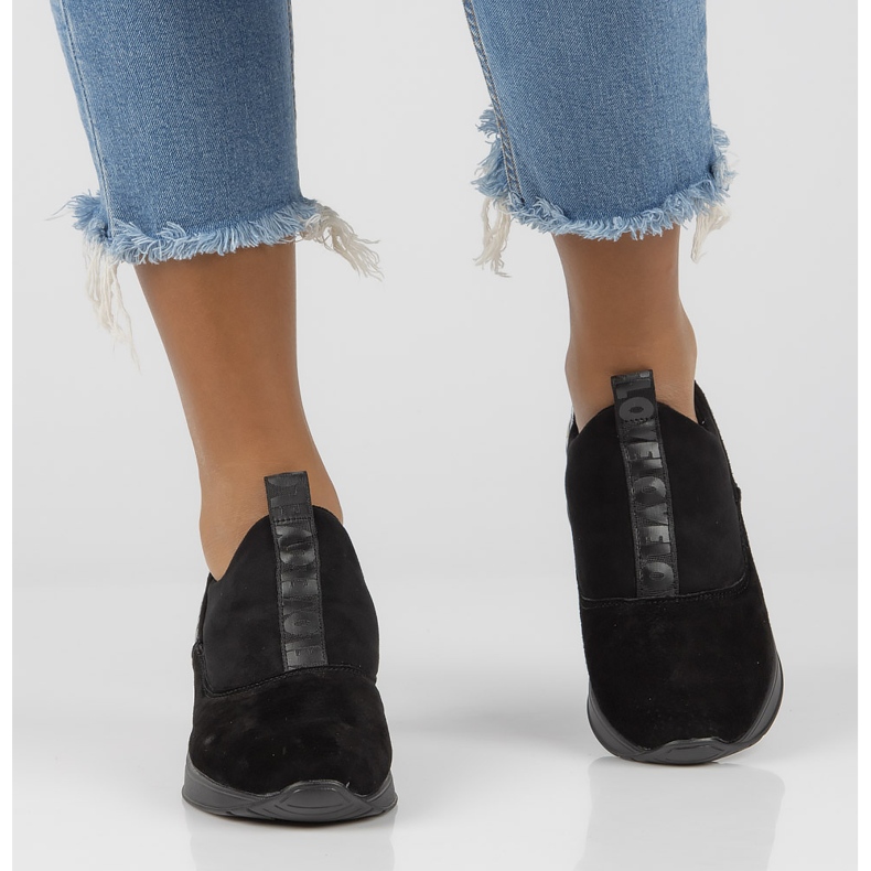 Skórzane Sneakersy Filippo DP1689/21 Bk Bk Czarne 2