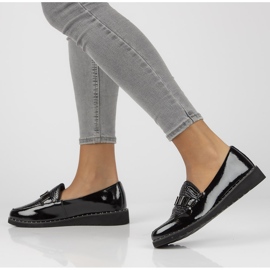 Skórzane mokasyny Filippo DP1515/21 Bk L czarne 2