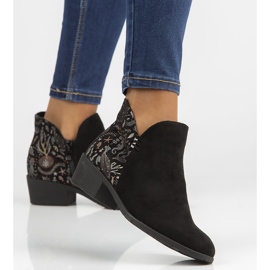 Botki Filippo DBT1475/21 Bk czarne wielokolorowe 1