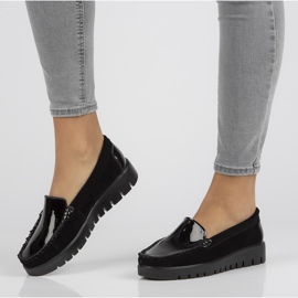 Filippo Skórzane półbuty DP3024/21 Bkl czarne 1